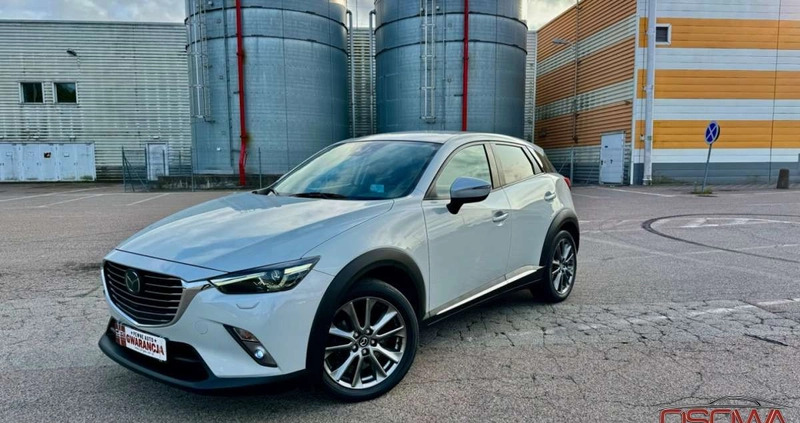 Mazda CX-3 cena 71777 przebieg: 119000, rok produkcji 2017 z Limanowa małe 781